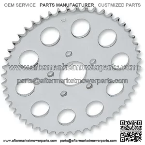 1210-0606 Chrome Rear Wheel Sprocket 51-Tooth