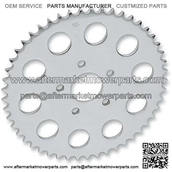 1210-0606 Chrome Rear Wheel Sprocket 51-Tooth