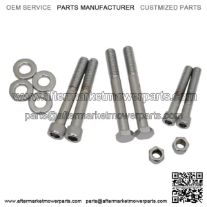 Drag Motor Mount Bolt Set Kit Chrome Knurled Socket Harley Softail Dyna 91-99 (For: Harley-Davidson)