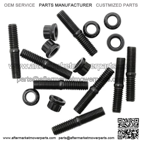 Heavy Duty Rocker Arm Shaft Head Stud Nut Bolt Kit Black M8 Harley 2017-2020 (For: Harley-Davidson)