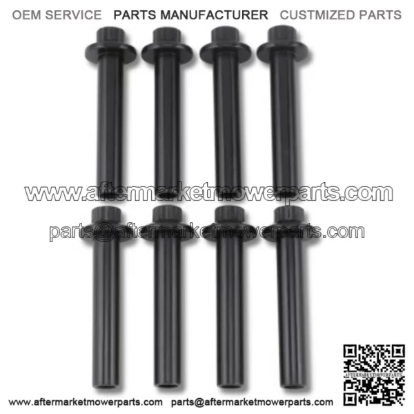 Black 12-Point Flange Head Bolt Kit Harley Softail Touring 17+ M-Eight M8 (For: Harley-Davidson)