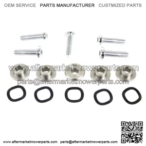 Chrome Front Brake Rotor Hardware Bolts Set Enforcer Harley Touring Bagger Wheel (For: Harley-Davidson)