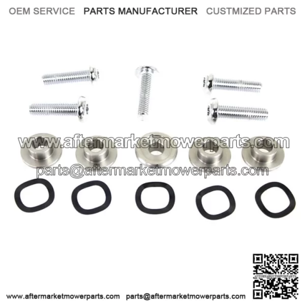 Chrome Front Brake Rotor Hardware Bolts Set Enforcer Harley Touring Bagger Wheel (For: Harley-Davidson)