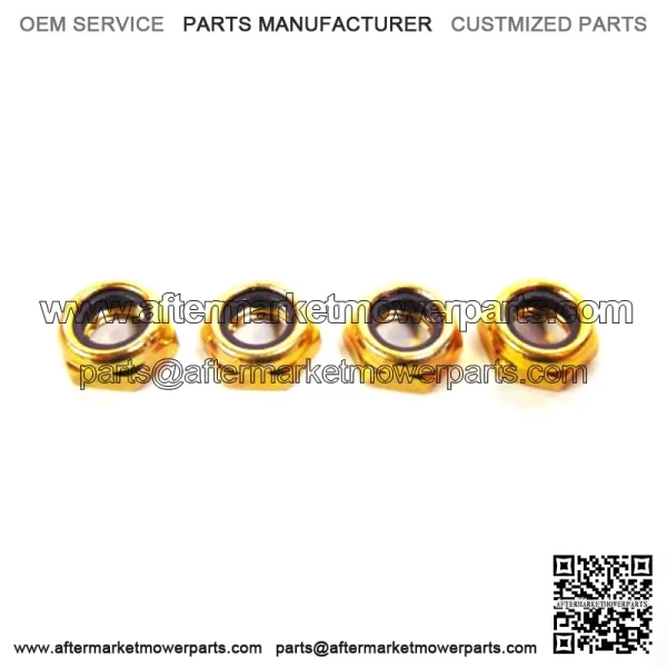 OEM Snowmobile Thin Nylon Lock Nuts 1 Set of 4) 8041-486