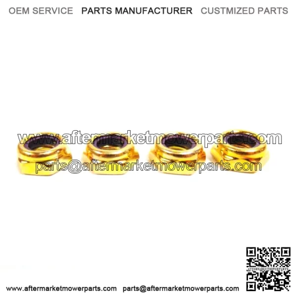 OEM Snowmobile Thin Nylon Lock Nuts 1 Set of 4) 8041-486 - Image 3