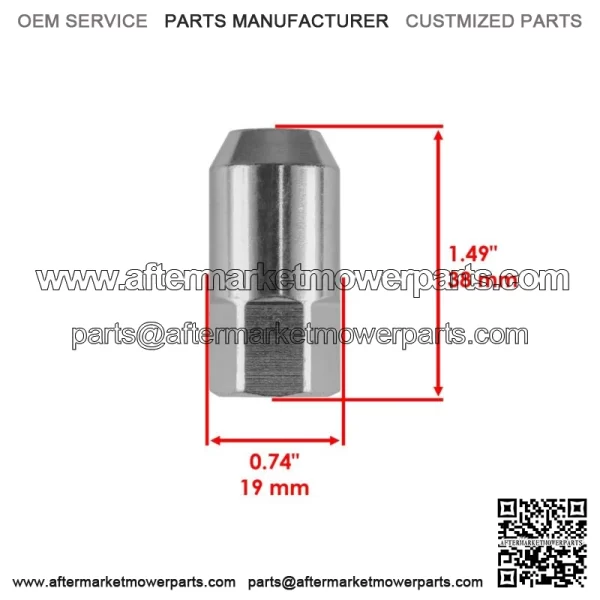 8X Wheel Lug Nut 3/8 for Polaris Sportsman 800 EFi 2005 2006 2007 For: Polaris Sportsman 800 - Image 2