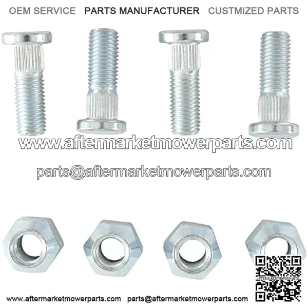 85-1065 Wheel Stud and Nut Kit Compatible with/Replacement For Suzuki LT-A 400 Eiger 2WD 2002-2007, LT-A 450 X King Quad 4WD 2007-2010, LT-A 500 F Quad Master 4WD 2000-2001 - Image 2