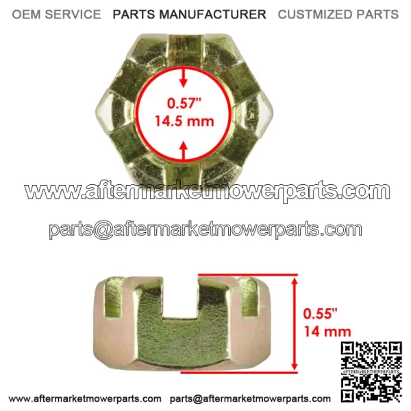 Front Axle Castle Nut For Polaris Sportsman 700 2002 2003 2004 2005 2006 2007 For: Polaris Sportsman 570 - Image 2