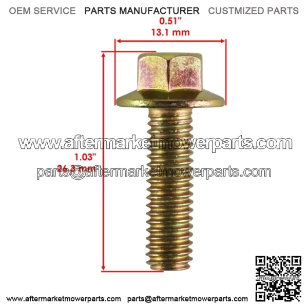 Flanged Head Clutch Bolt M6x20 for Polaris Sportsman Touring XP 1000 2022 For: Polaris Sportsman 570 - Image 2
