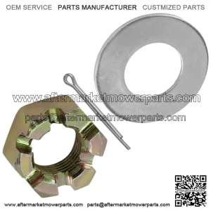 Front Axle Castle Nut w/Washer & Pin For Polaris Sportsman X2 570 2018-2019 For: Polaris Sportsman 570