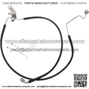2 48 3/8 Extended Length Black Vinyl Rear Brake Line Kit Harley Softail 04-06 (For: Harley-Davidson)