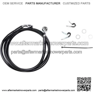 6 47 3/4 Extended Length Black Vinyl Upper Brake Line Harley Sportster 04-13 (For: Harley-Davidson)