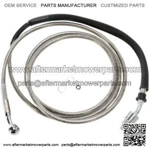 80 1/8" Stainless +10 Extended Hydraulic Clutch Cable Harley Touring 13-16 CVO (For: Harley-Davidson)