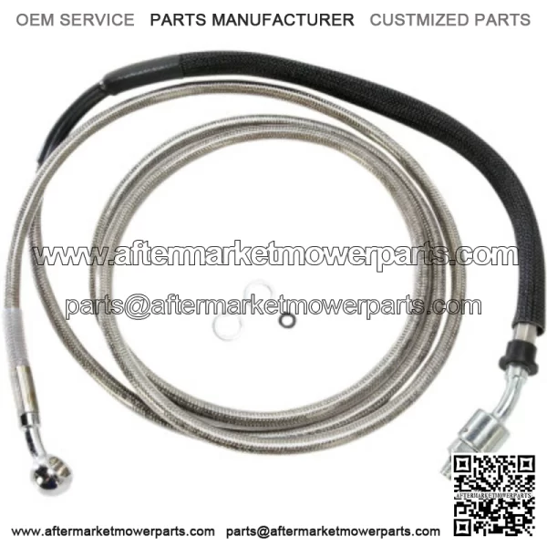 80 1/8" Stainless +10 Extended Hydraulic Clutch Cable Harley Touring 13-16 CVO (For: Harley-Davidson)
