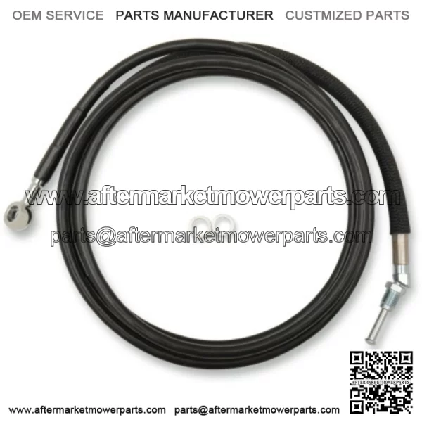 80 1/8" Black Vinyl +10 Extended Hydraulic Clutch Cable Harley Touring FLH 17+ (For: Harley-Davidson)
