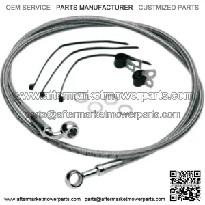 46 7/8" Stock Braided Stainless Brake Upper Line Kit Harley Dyna 84-05 Softail (For: Harley-Davidson)