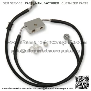 6 Extended Length Black Vinyl Upper Lower Brake Line Harley Sportster 14 ABS (For: Harley-Davidson)
