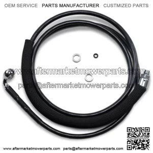 76 1/8 Black Vinyl +6 Extended Hydraulic Clutch Cable Harley Touring 15-16 FLTRX (For: Harley-Davidson)