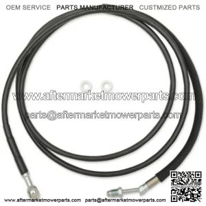 76 1/8" Black Vinyl +4 Extended Hydraulic Clutch Cable Harley Touring FLH 17+ (For: Harley-Davidson)