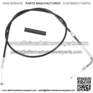 Black Vinyl 33 3/4 Throttle Cable 90 Degree 3.75 Travel Harley 81-89 Big Twin XL (For: Harley-Davidson)