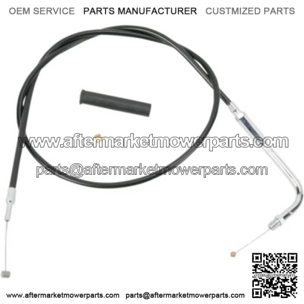 Black Vinyl 33 3/4 Throttle Cable 90 Degree 3.75 Travel Harley 81-89 Big Twin XL (For: Harley-Davidson)