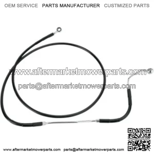 2 64 3/4 Extended Length Black Vinyl Upper Brake Line Harley Touring 09-13 ABS (For: Harley-Davidson)