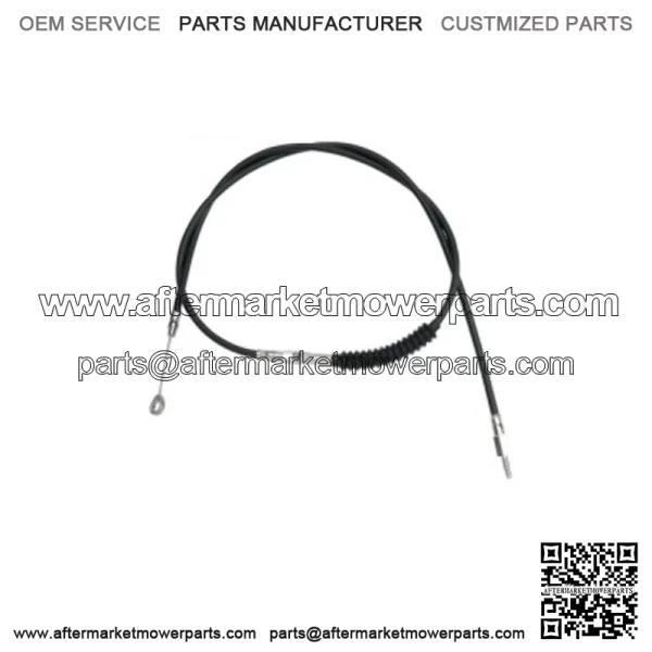 48 Black Vinyl Extended Clutch Cable Harley Softail Dyna Touring Sportster 86-13 (For: Harley-Davidson)