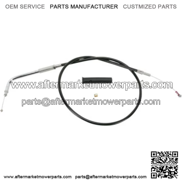 Black Vinyl Idle Cable 42 1/2" 90 Degree 4 3/4" Travel Harley 96-17 Big Twin Cam (For: Harley-Davidson)