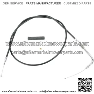 Black Vinyl Throttle Cable 42 1/2" 90 Degree 5" Travel Harley 96-17 Big Twin Cam (For: Harley-Davidson)
