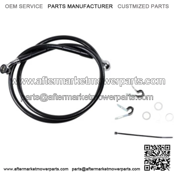 41 3/4" Standard Black Vinyl Brake Upper Line Harley Sportster 04-10 XL 883 1200 (For: Harley-Davidson)