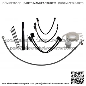 Fat Baggers Inc. EZ Install 14" Chrome Handlebar Cable Kit Harley FLHRS 21-22 (For: Harley-Davidson)