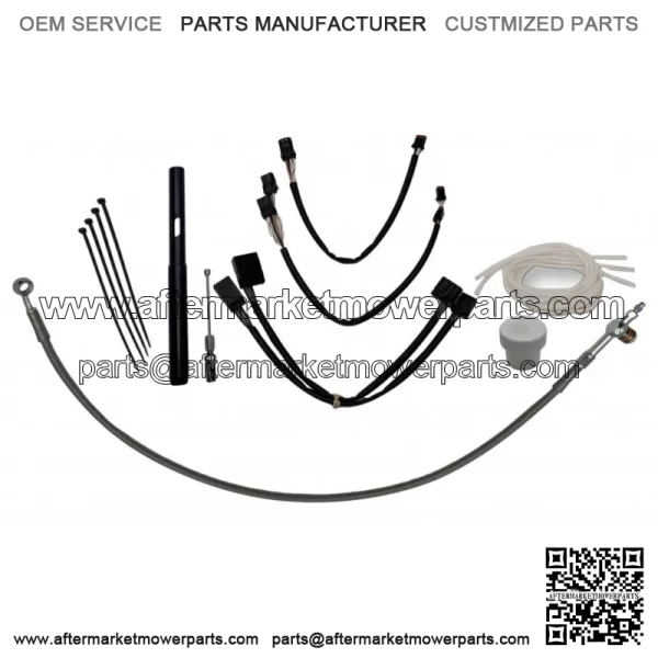 Fat Baggers Inc. EZ Install 14" Chrome Handlebar Cable Kit Harley FLHRS 21-22 (For: Harley-Davidson)