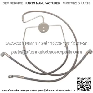 8 Extended Over Stock Stainless Steel Upper Brake Line  Harley Touring 94-07 (For: Harley-Davidson)