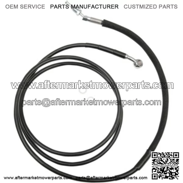 76 1/8" Black Vinyl +6 Extended Hydraulic Clutch Cable Harley Touring 17+ FLTR (For: Harley-Davidson)