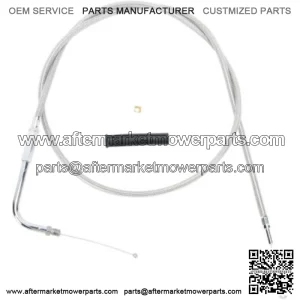 Braided Stainless Throttle Cable 45 1/2" 90 Degree 5" Harley 88-95 Big Twin XL (For: Harley-Davidson)