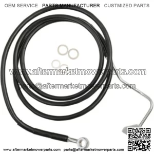 8 72 1/2 Extended Length Black Vinyl Upper Brake Line Harley Touring 14 ABS (For: Harley-Davidson)