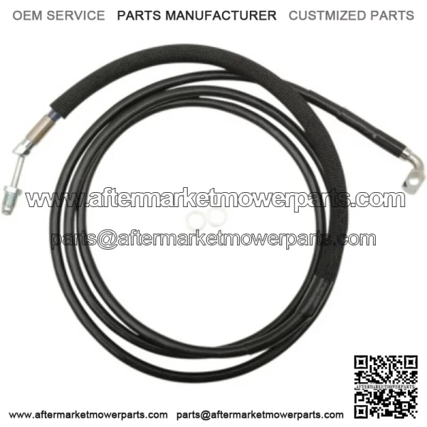 76 1/8" Black Vinyl +6 Extended Hydraulic Clutch Cable Harley Touring 17+ FLTRX (For: Harley-Davidson)