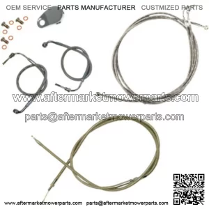 Stainless 12-14" Ape Hanger Control Cables Complete Kit ABS Harley Touring 08-13 (For: Harley-Davidson)