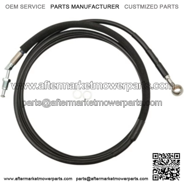 80 1/8" Black Vinyl +10 Extended Hydraulic Clutch Cable Harley Touring 17+ FLTR (For: Harley-Davidson)