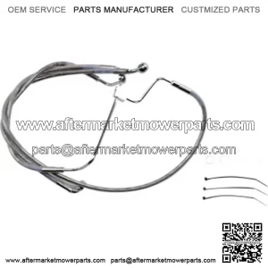 6 Extended Over Stock Stainless Steel Upper Brake Line Harley Touring 14-19 (For: Harley-Davidson)