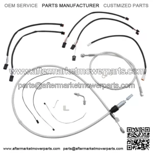 Magnum Chromite 15-17" Ape Hanger Handlebar Control Cable Kit 18+ Harley Softail (For: Harley-Davidson)
