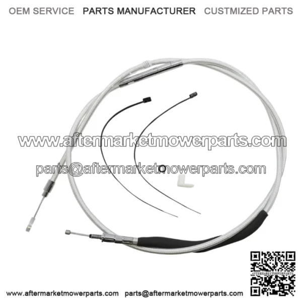 Magnum 18"-20" Ape Handlebar Control Cable Kit ABS Braided 21+ Harley Road King (For: Harley-Davidson)