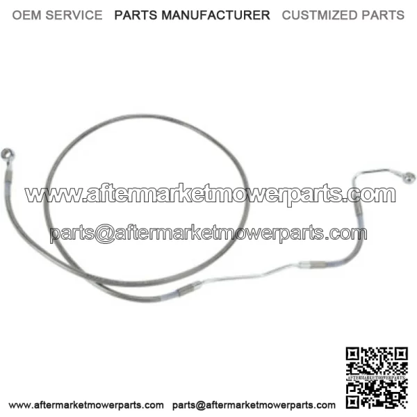 70 3/4" +8" Extended Stock Stainless Upper Brake Line Harley Touring 09-13 ABS (For: Harley-Davidson)