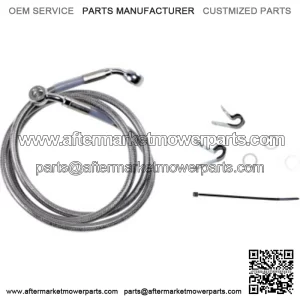 6 47 3/4 Extended Braided Stainless Upper Brake Line Harley Sportster XL 16 (For: Harley-Davidson)