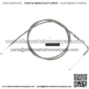 Braided Stainless Throttle Cable 58" 90 Degree 5" Harley 96-17 Big Twin Cam XL (For: Harley-Davidson)