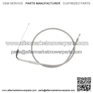 Braided Stainless Idle Cable 31 3/4 Stock OE Length 56355-96 Harley Softail Dyna (For: Harley-Davidson)
