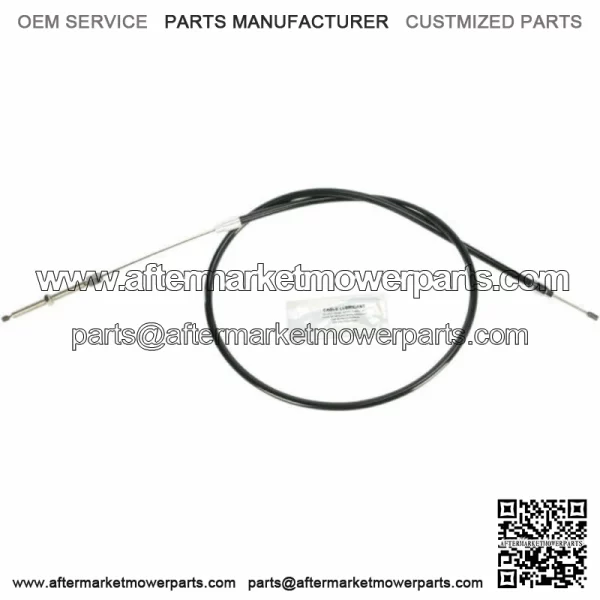 Black Vinyl 55" High Efficiency Clutch Alternative Cable 6 Over Ironhead Harley (For: Harley-Davidson)