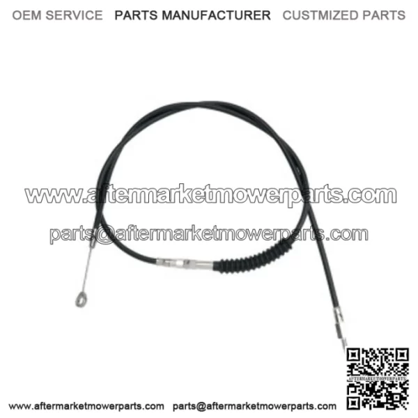 74 11/16" Black Vinyl Extended Length Clutch Cable Harley Softail Dyna Touring (For: Harley-Davidson)