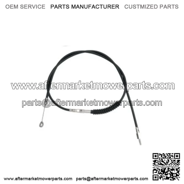 H.E. 72 11/16" Black Vinyl 10+ Extended Length Clutch Cable Harley Touring 08-16 (For: Harley-Davidson)