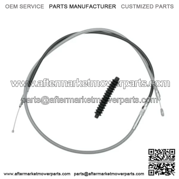 68 11/16" Braided Stainless +6 Extended Length Clutch Cable Harley Touring 08-16 (For: Harley-Davidson)